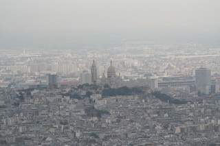 Vue depuis la Tour Eiffel, le Sacr-Coeur