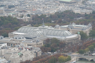 Vue depuis la Tour Eiffel, le Grand Palais